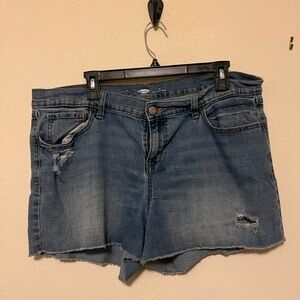 Old Navy Distressed Blue Jean Shorts